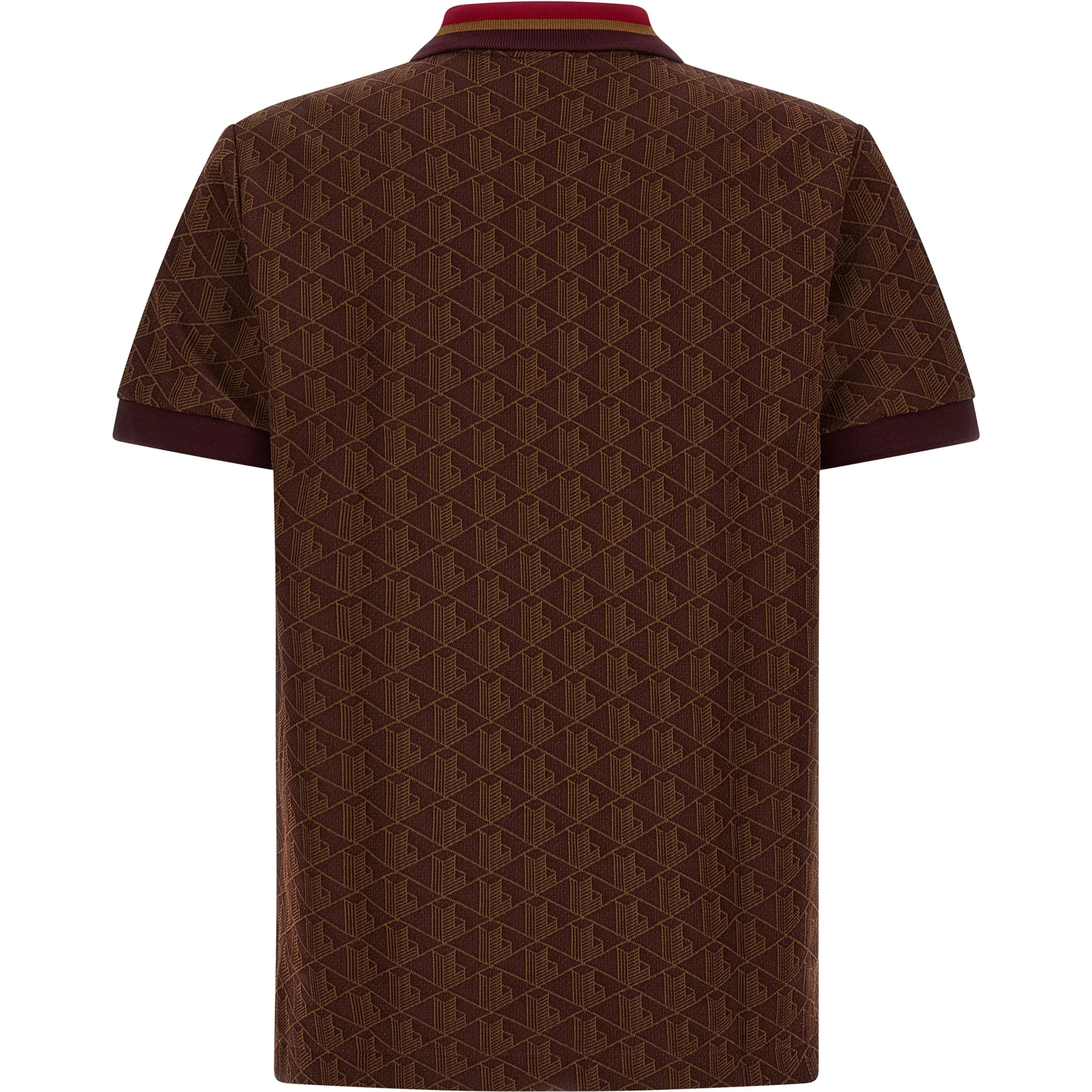 Brown Polyester Polo Shirt