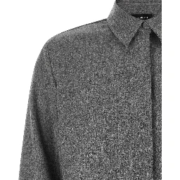Gray Virgin Wool Blouse