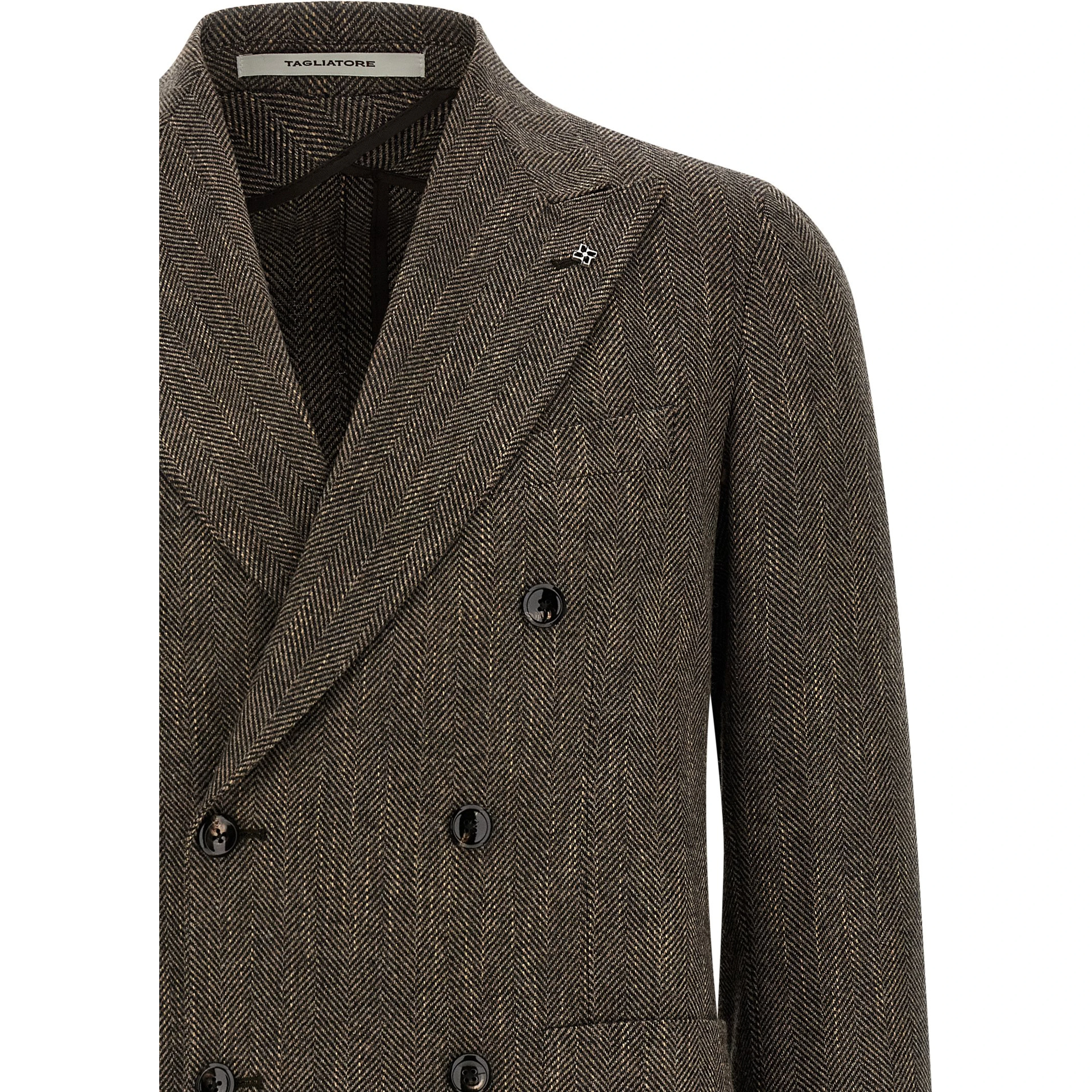Brown Virgin Wool Blazer