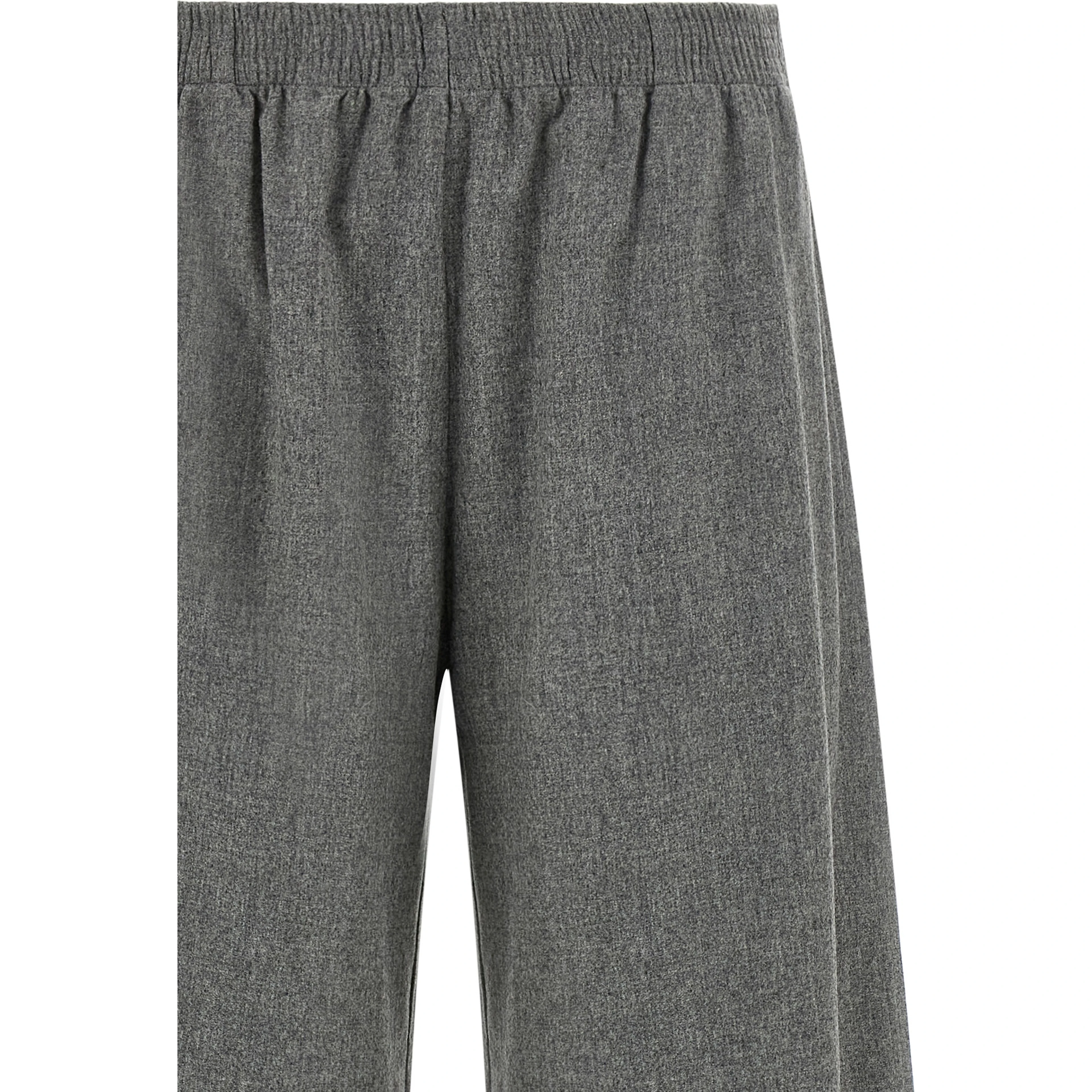 Gray Virgin Wool Cargo Pants