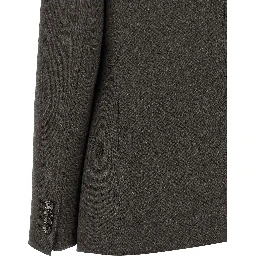 Gray Virgin Wool Two-Piece Suit