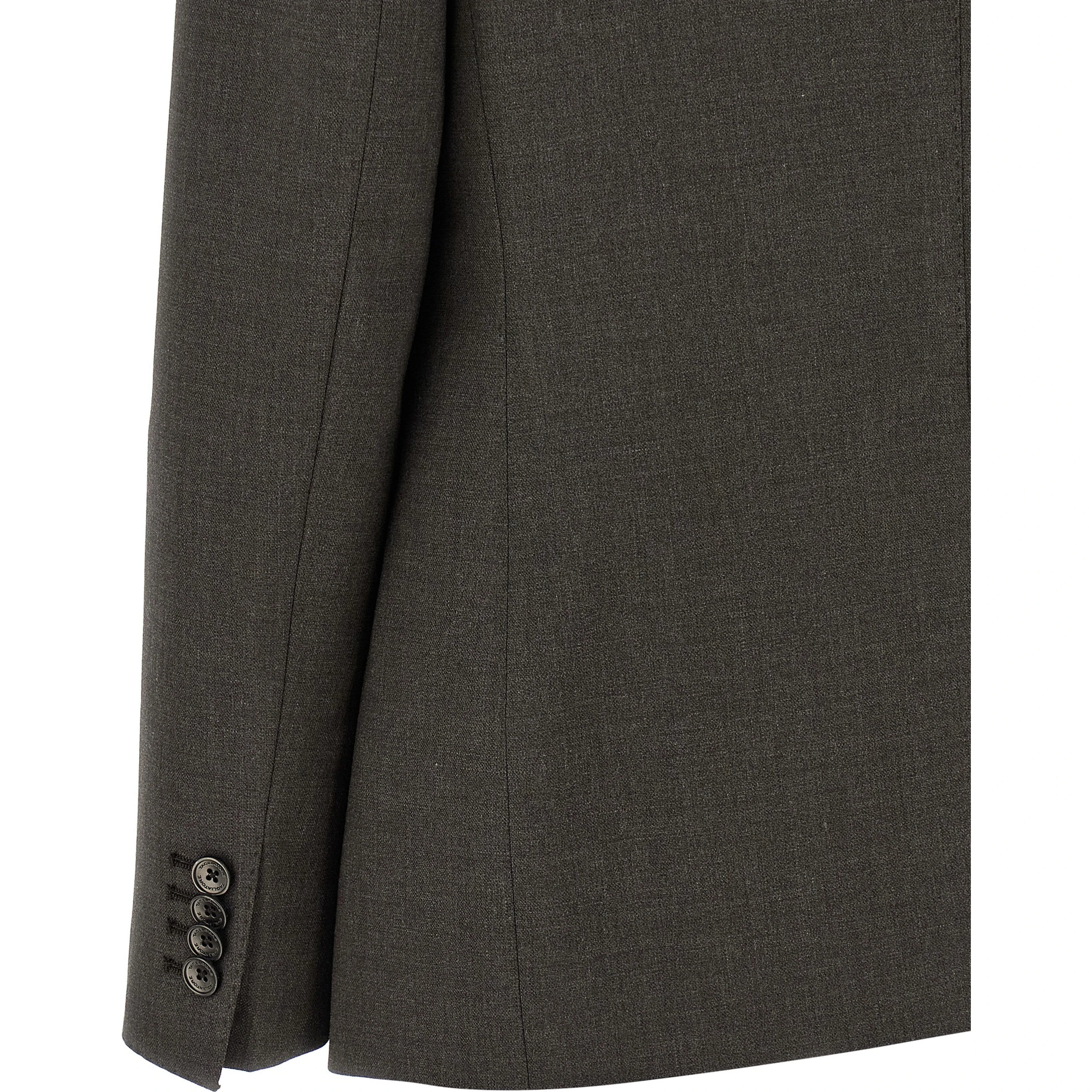 Gray Virgin Wool Two-Piece Suit