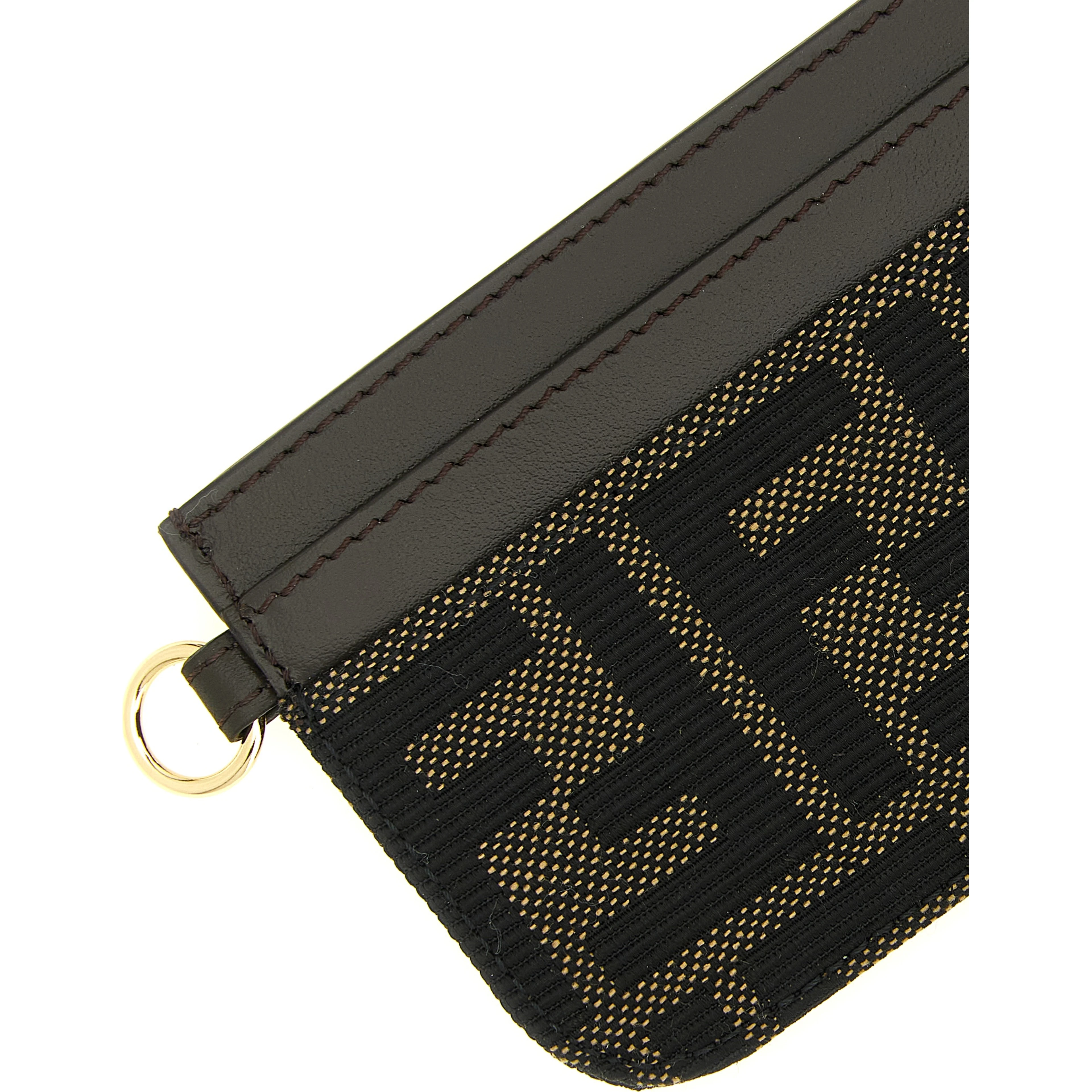 Brown Polyester Cardholder