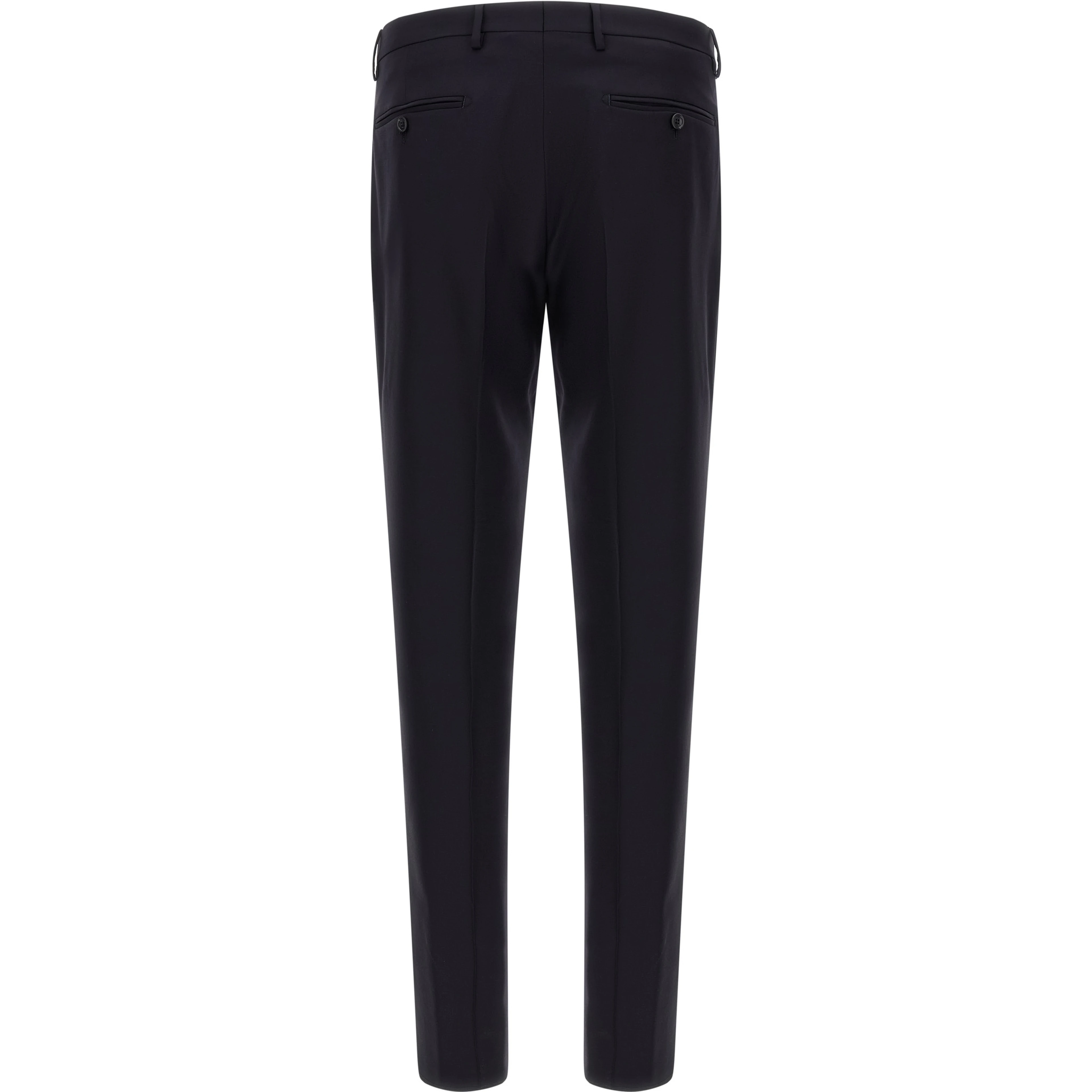 Blue Virgin Wool Two-Piece Suit