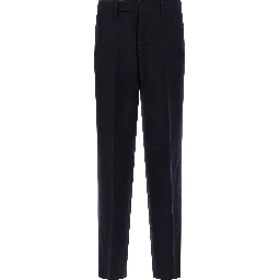 Blue Virgin Wool Two-Piece Suit