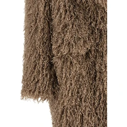 Gray Polyester Coat