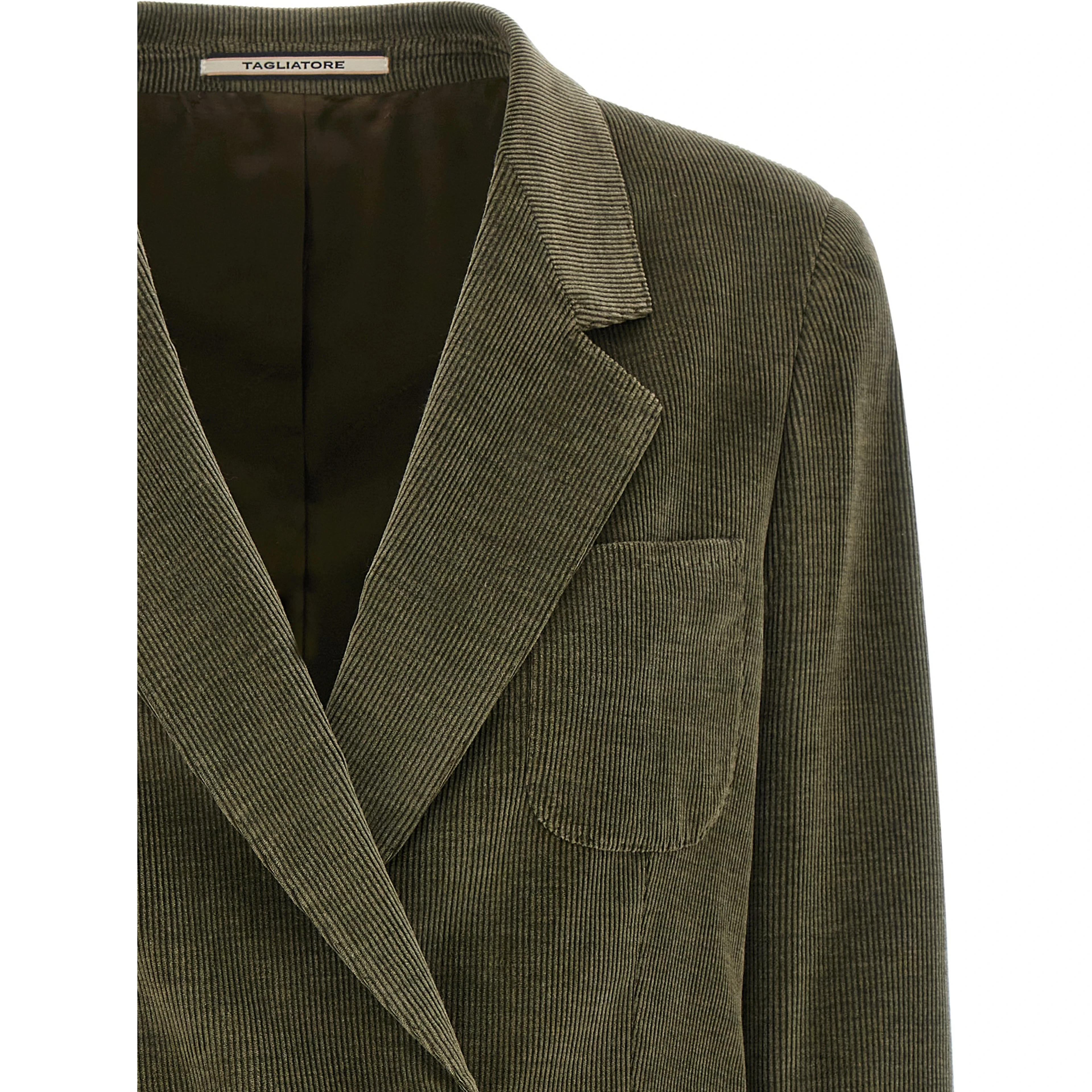 Bicolor Cotton Blazer