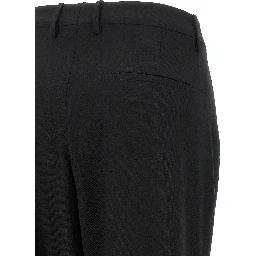 Black Polyester Dress Pants