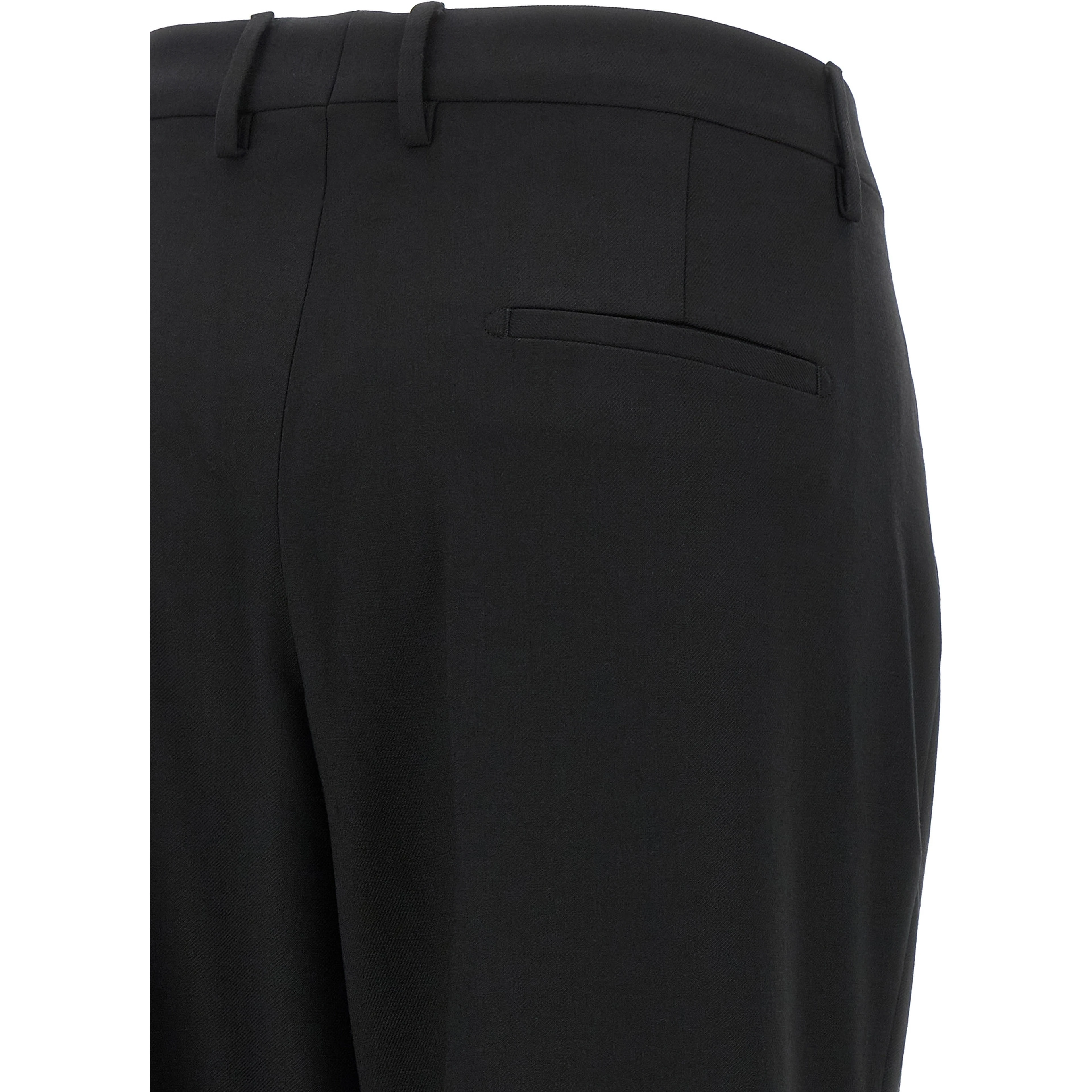 Black Polyester Dress Pants