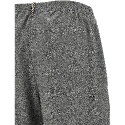 Gray Virgin Wool Cargo Pants