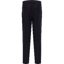 Blue Virgin Wool Two-Piece Suit