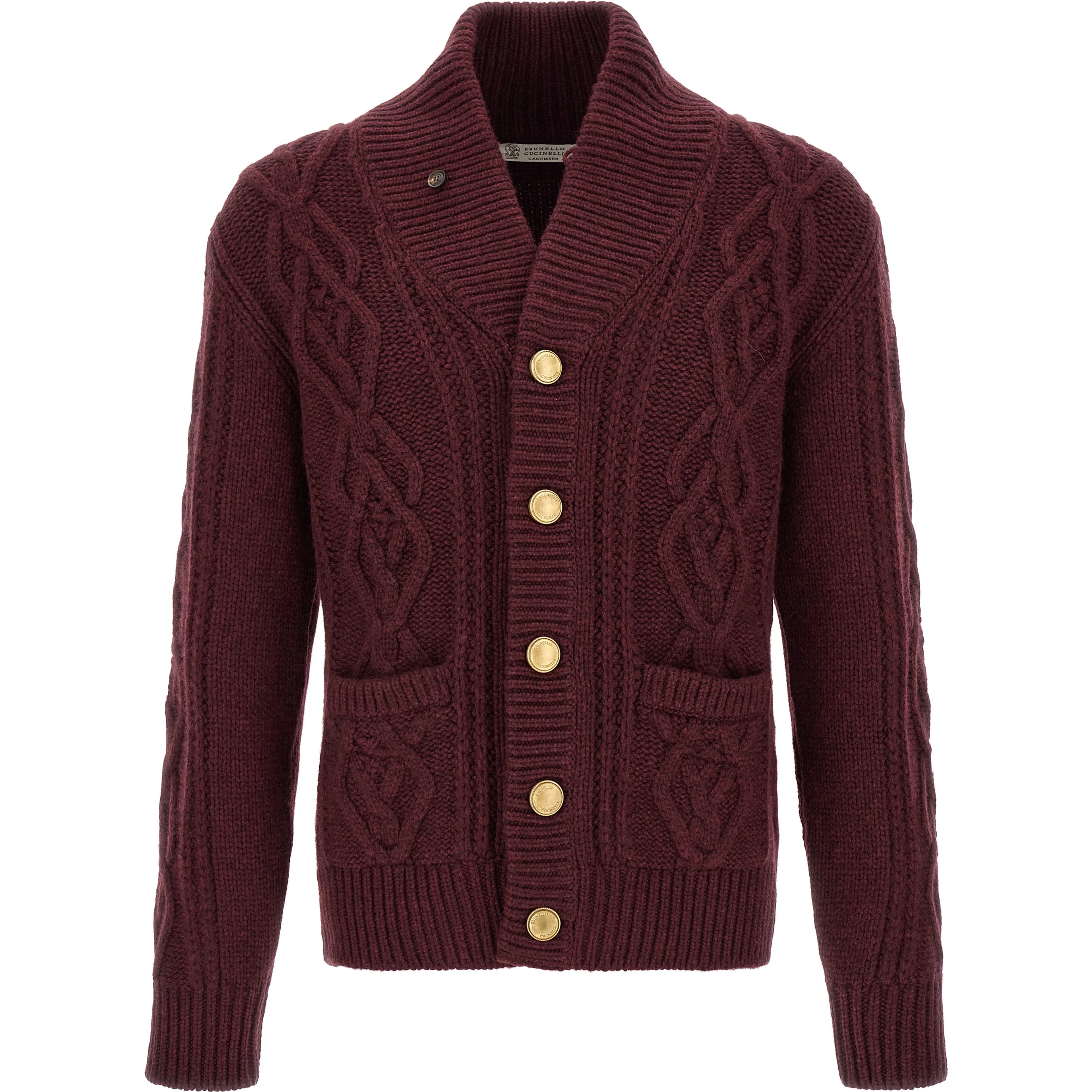 Bordeaux Cashmere Cardigan