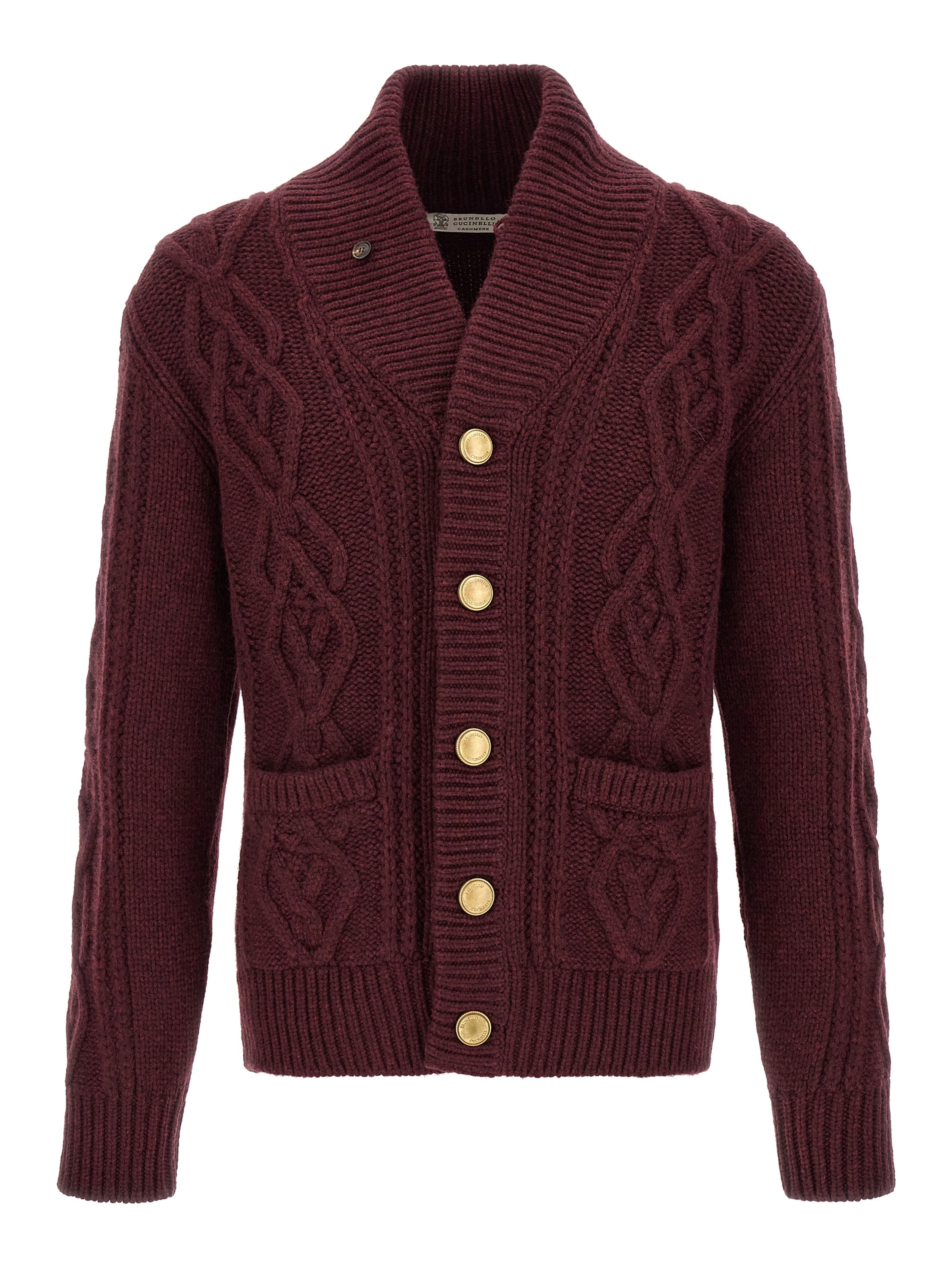 Bordeaux Cashmere Cardigan