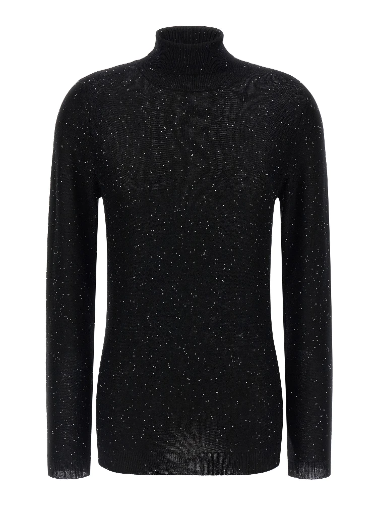 Black Wool Cardigan