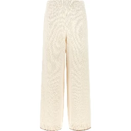 White Cashmere Athletic Pants