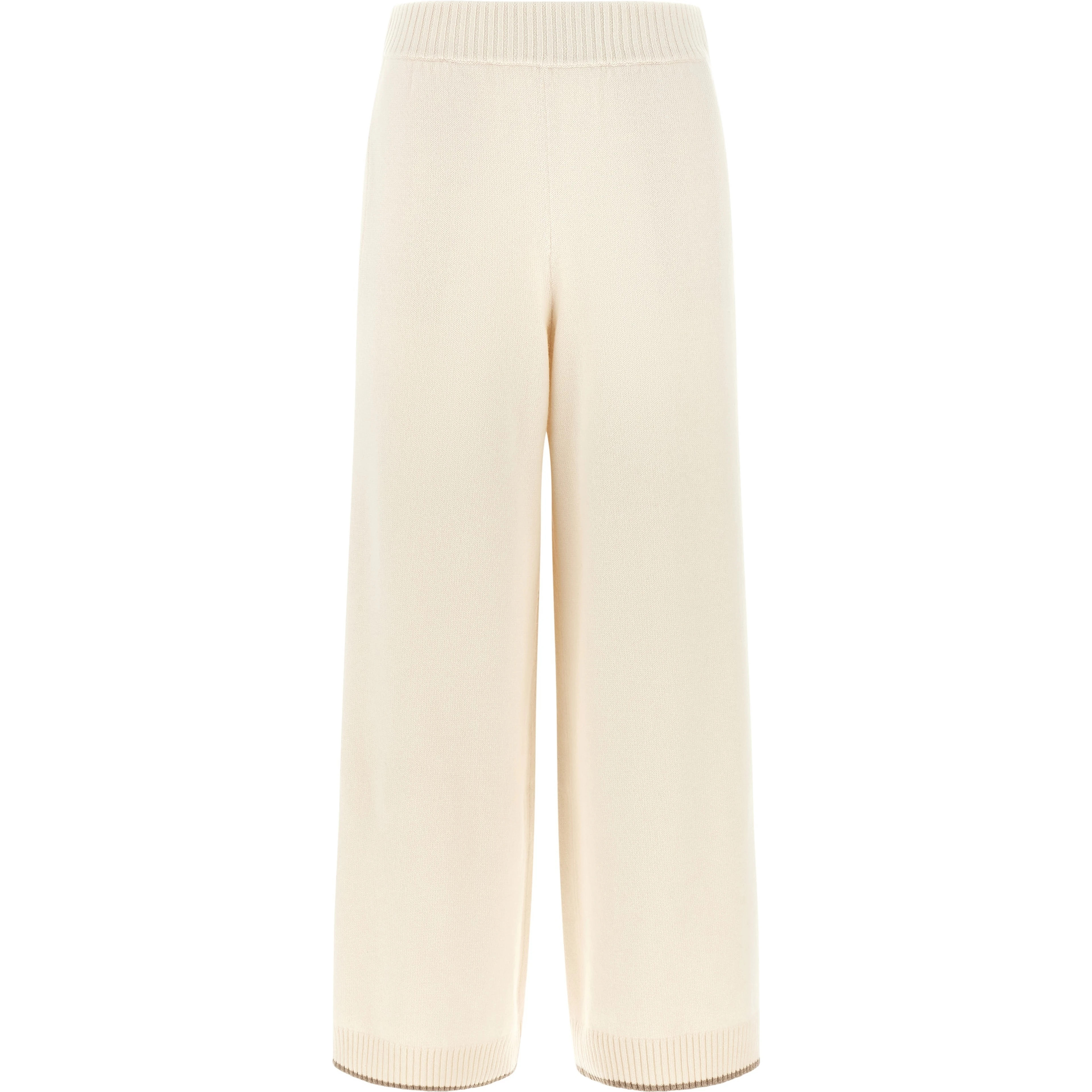 White Cashmere Athletic Pants