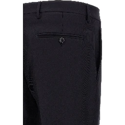 Blue Virgin Wool Two-Piece Suit