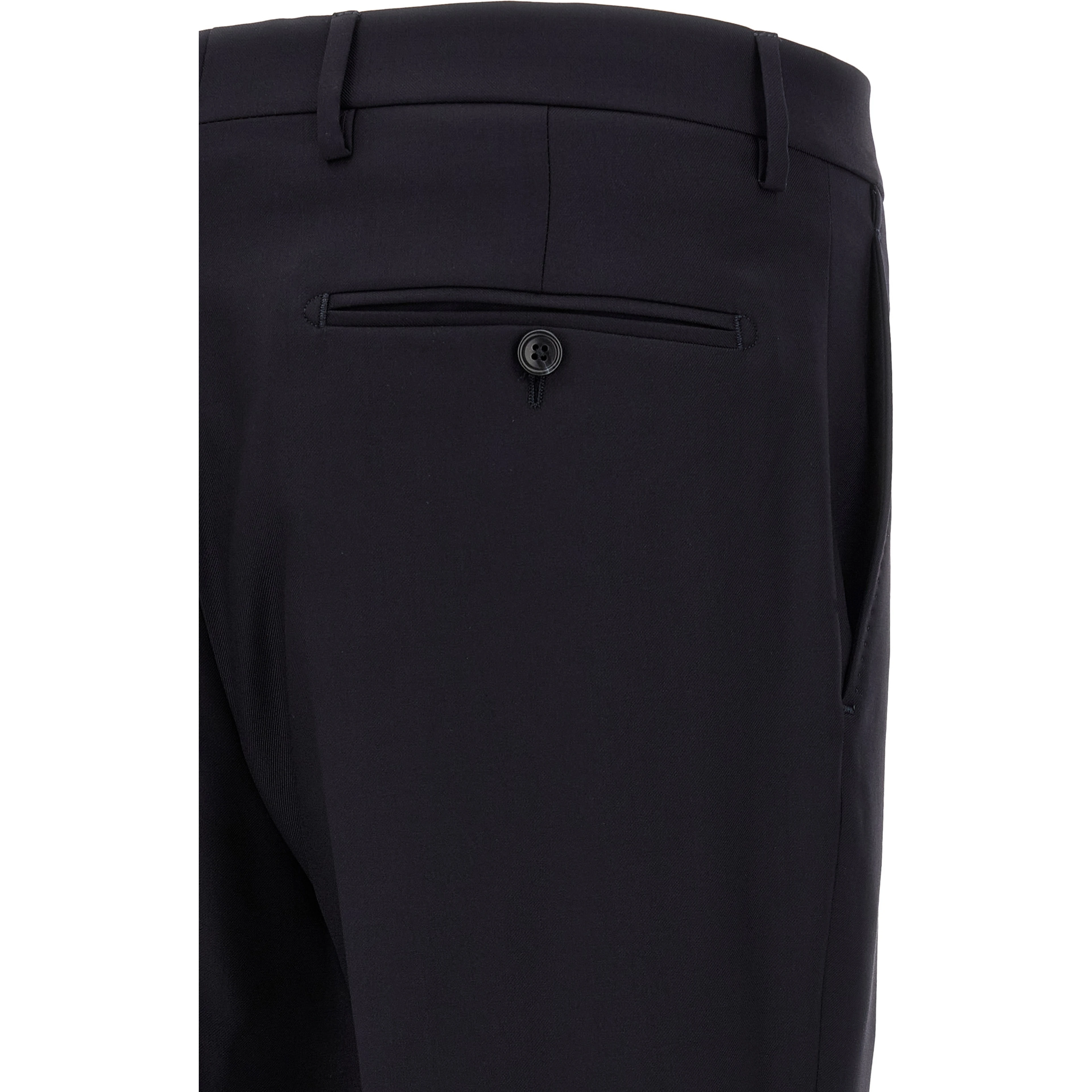 Blue Virgin Wool Two-Piece Suit