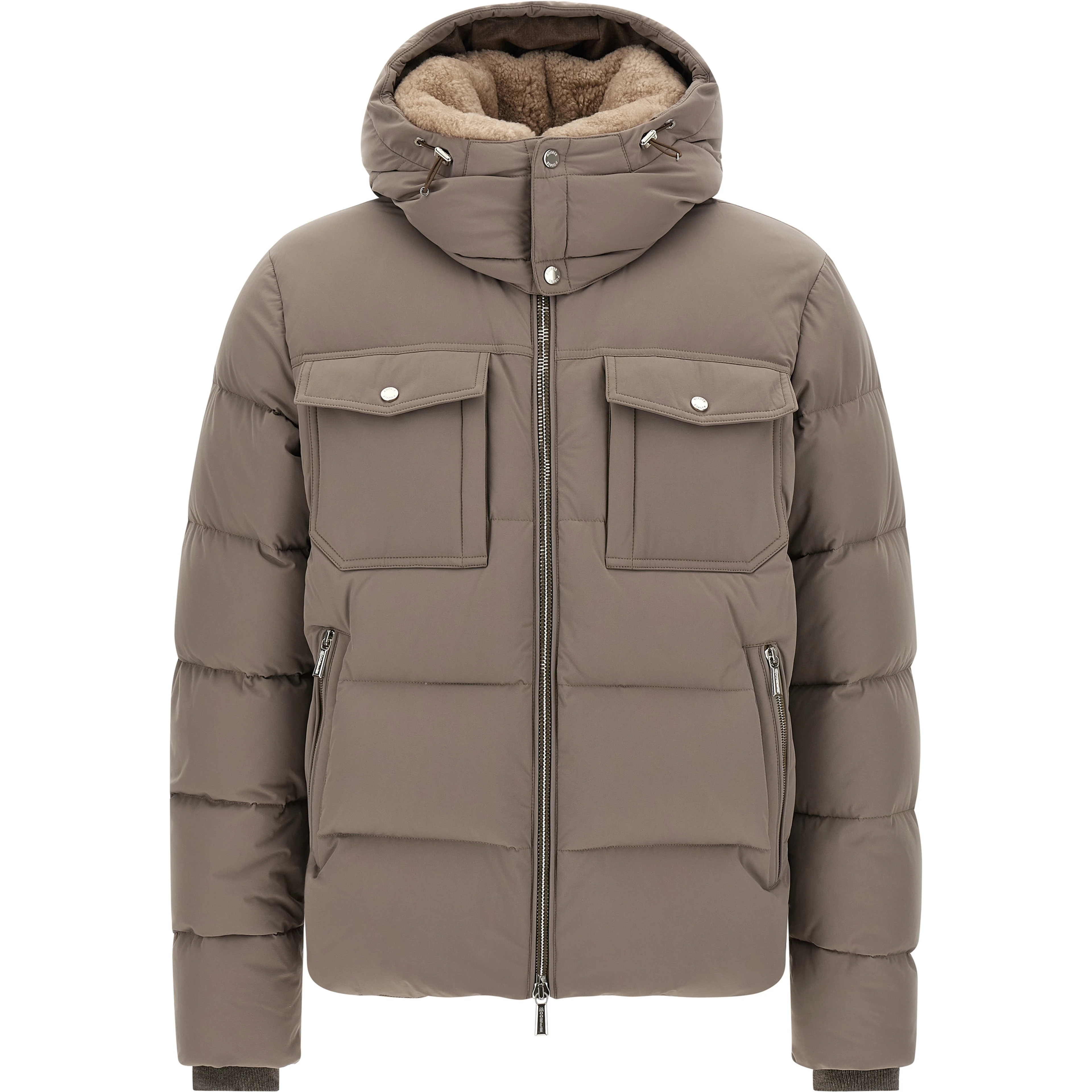 Gray Wool Bomber