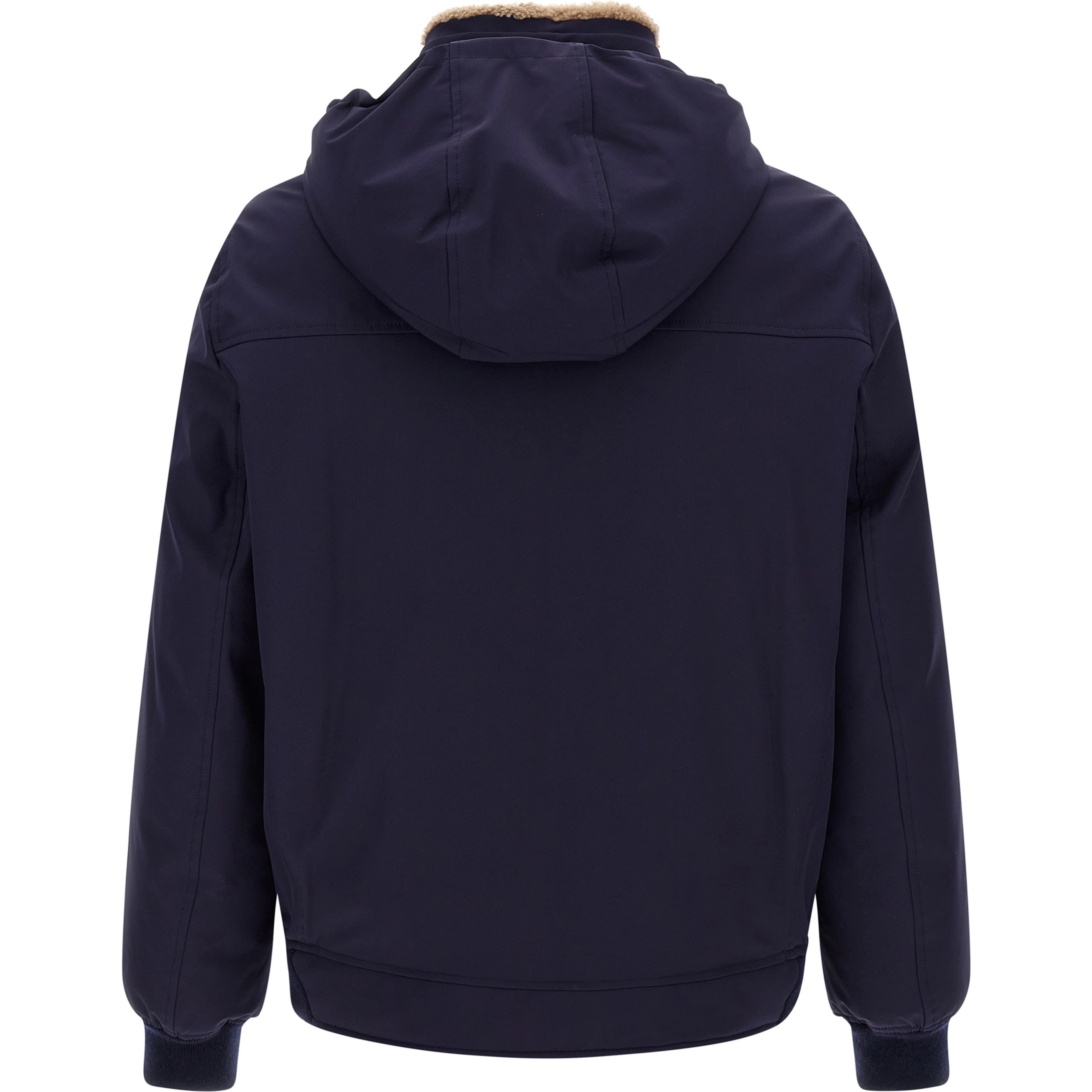 Blue Polyamide Full-Length Jacket