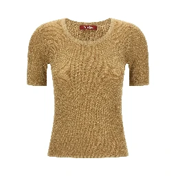 Gold Polyamide T-Shirt