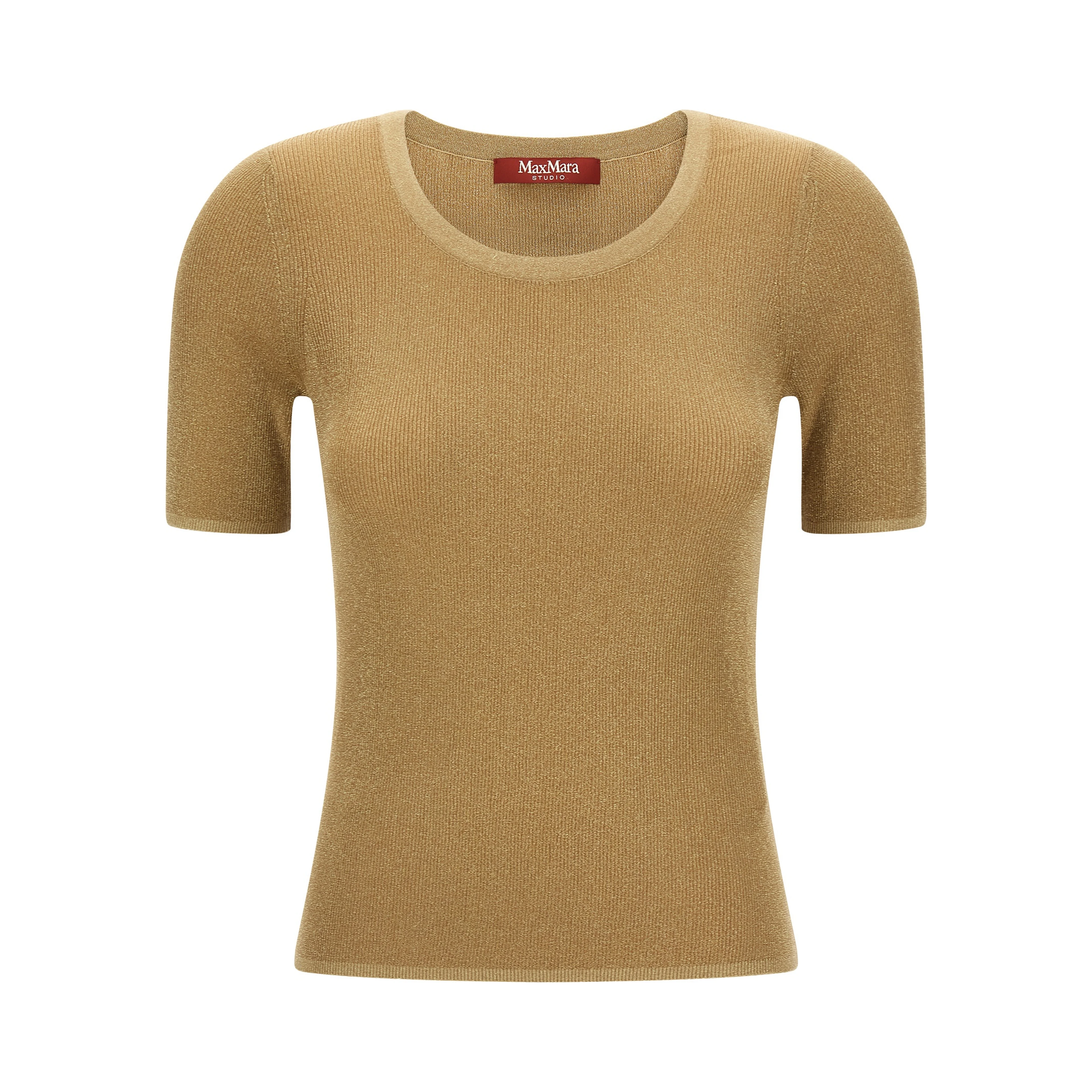 Gold Polyamide T-Shirt