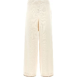 White Cashmere Athletic Pants