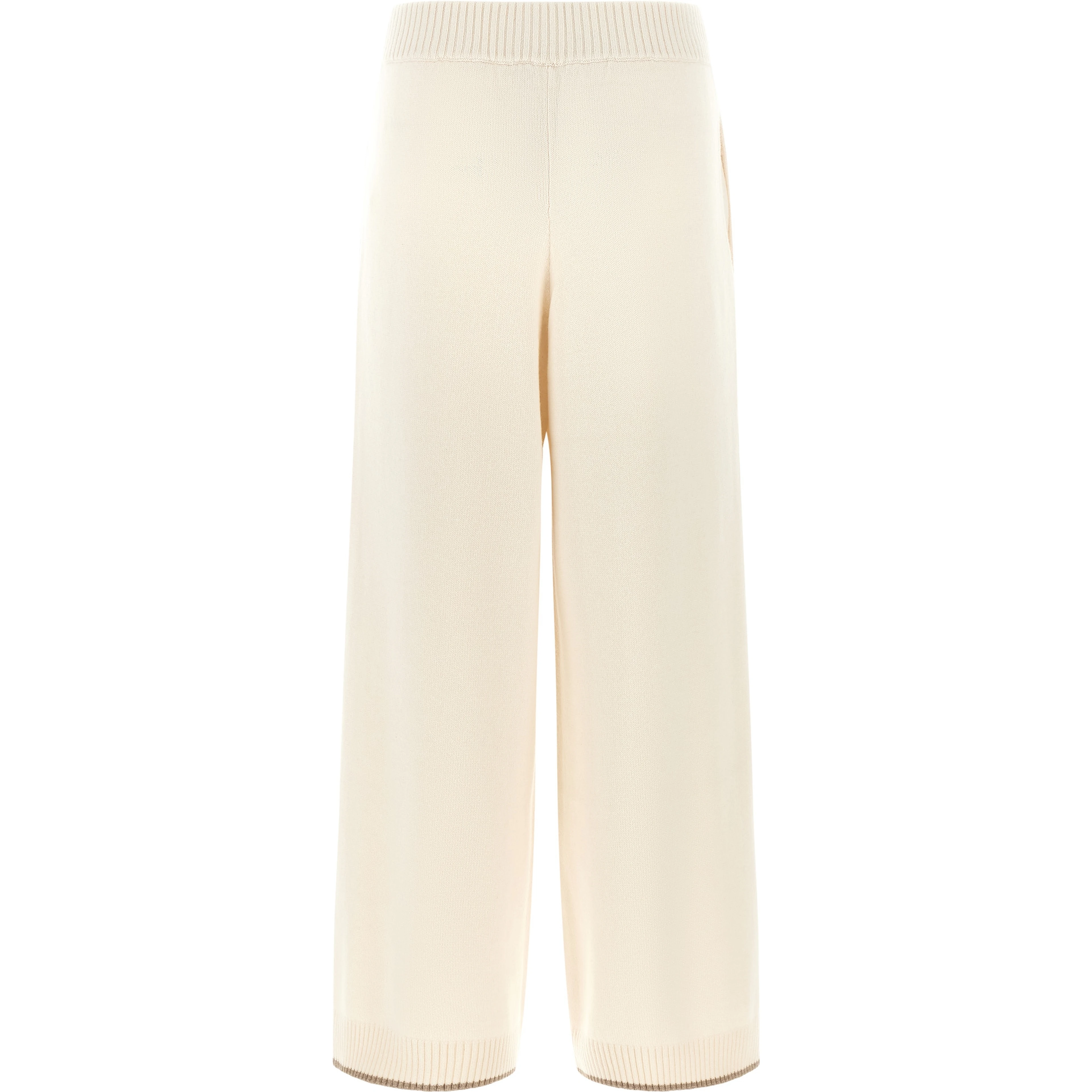 White Cashmere Athletic Pants