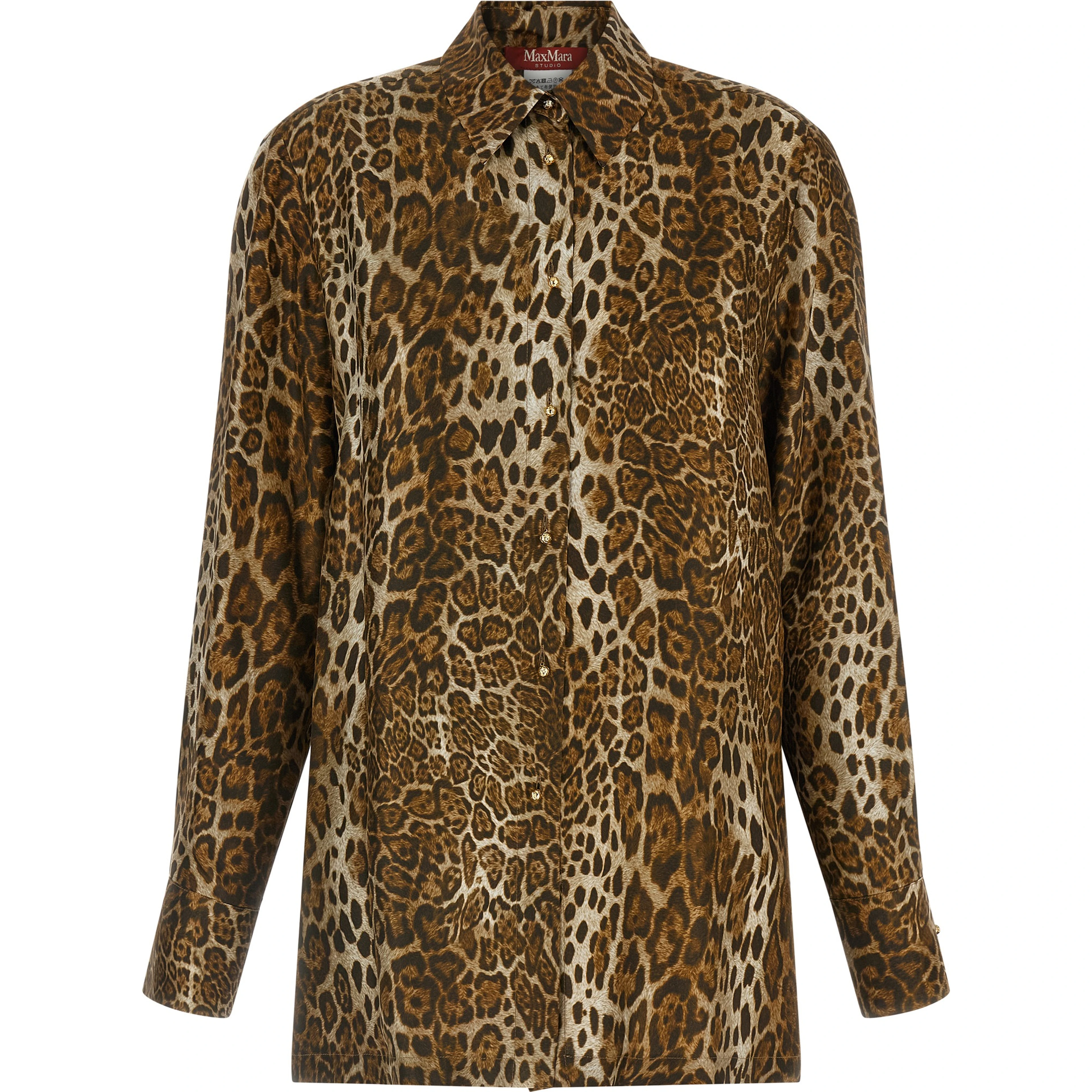 Brown Silk Blouse