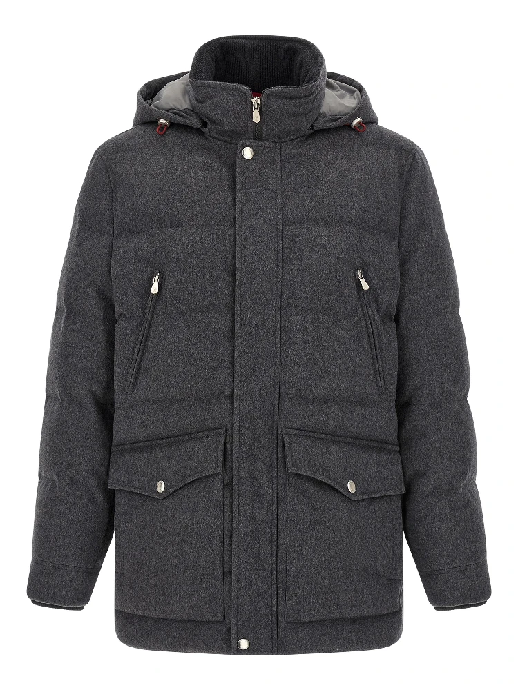 Gray Wool Parka