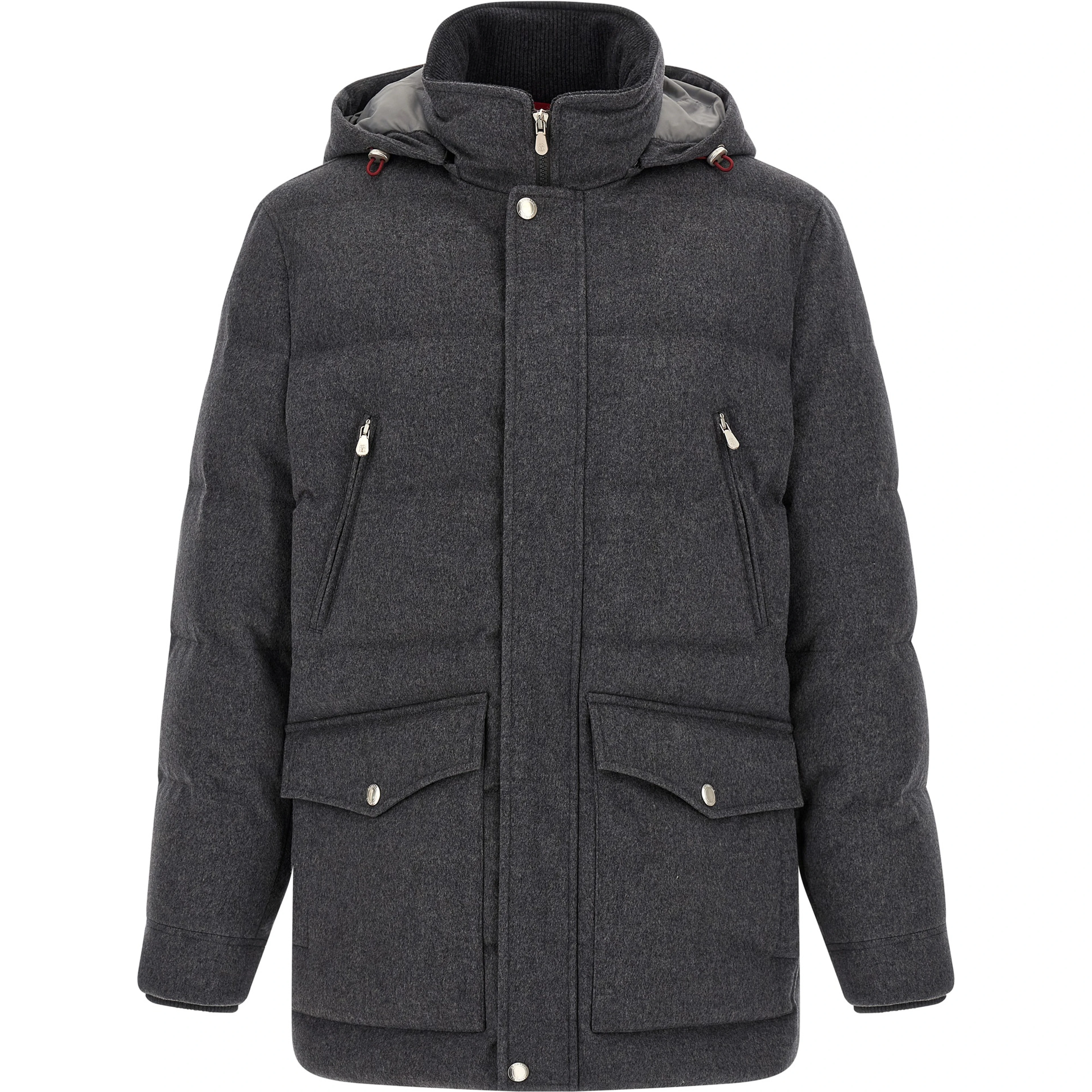 Gray Wool Parka