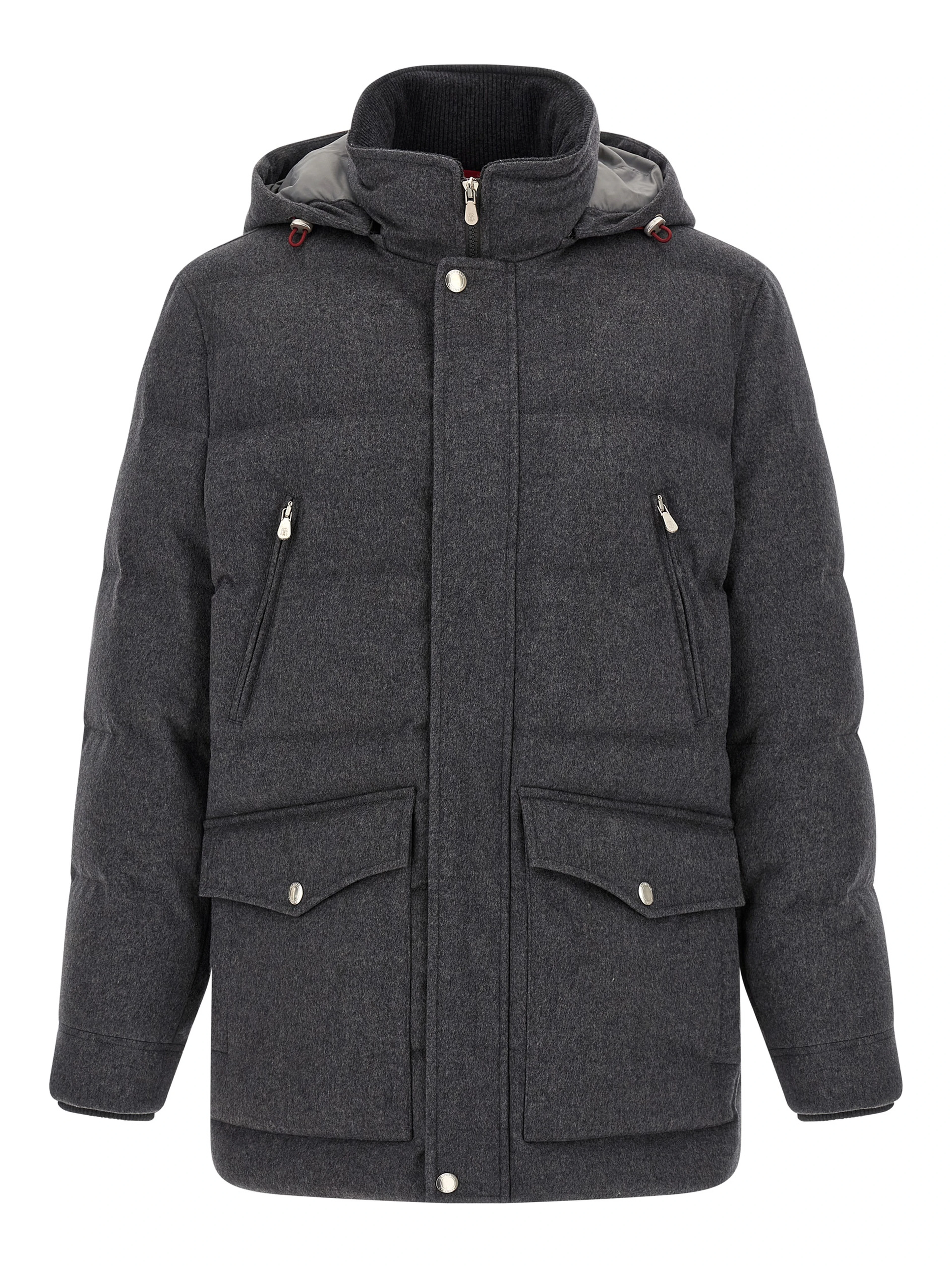 Gray Wool Parka