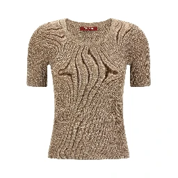 Beige Polyamide T-Shirt