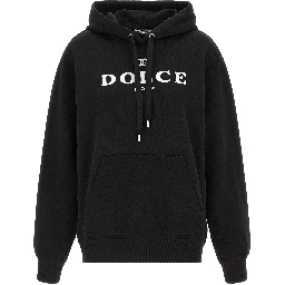 Black Cotton Hoodie
