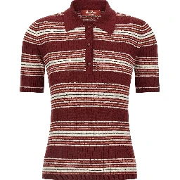 Bordeaux Silk Polo Shirt