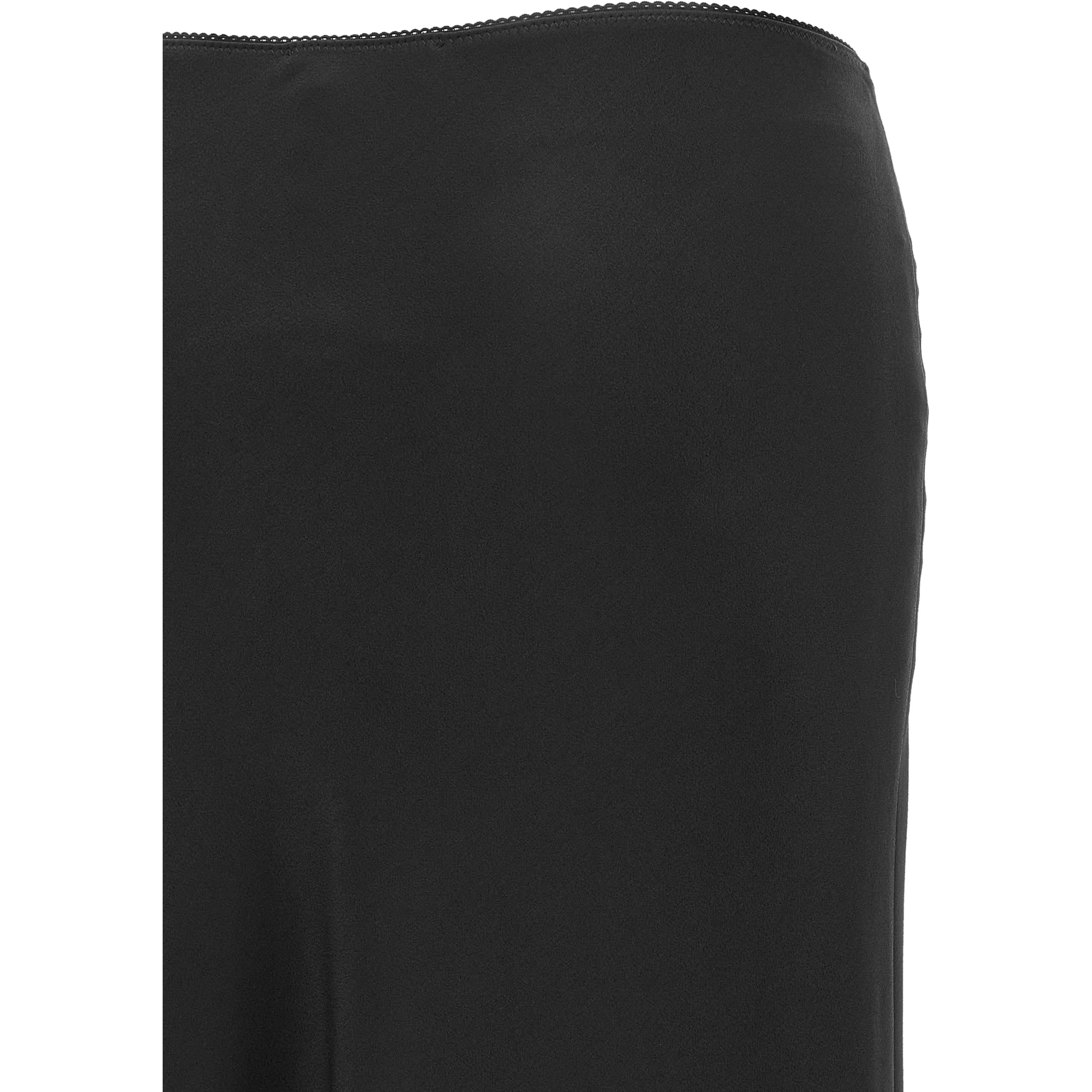 Black Acetate Mini Skirt