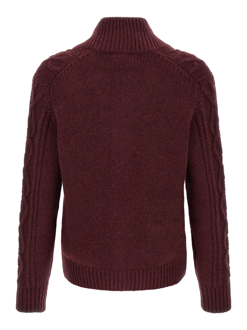 Bordeaux Cashmere Cardigan