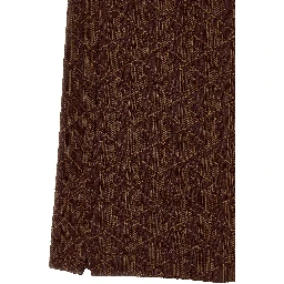 Brown Polyester Polo Shirt