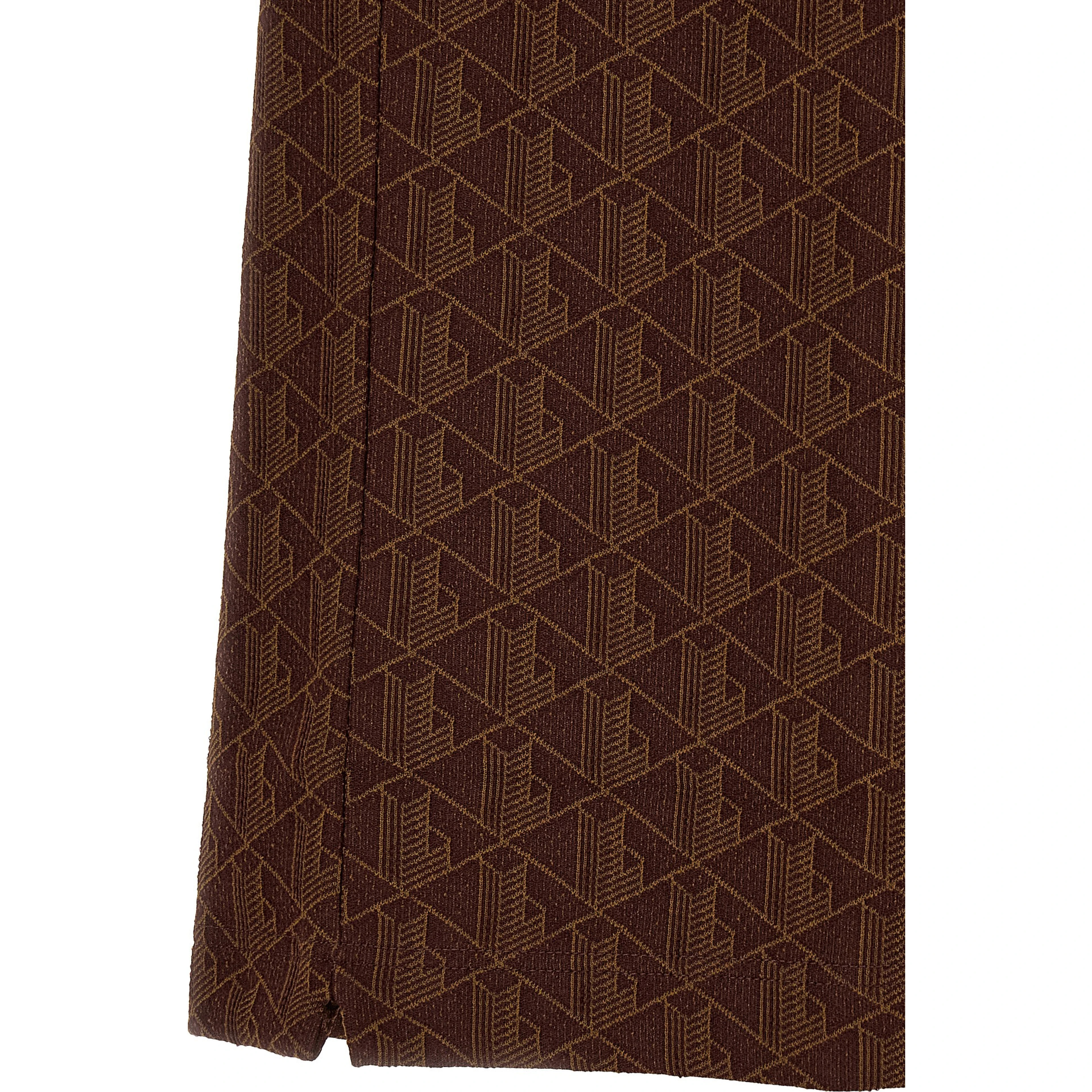 Brown Polyester Polo Shirt