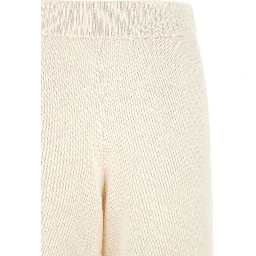White Cashmere Athletic Pants