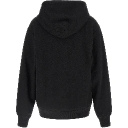 Black Cotton Hoodie