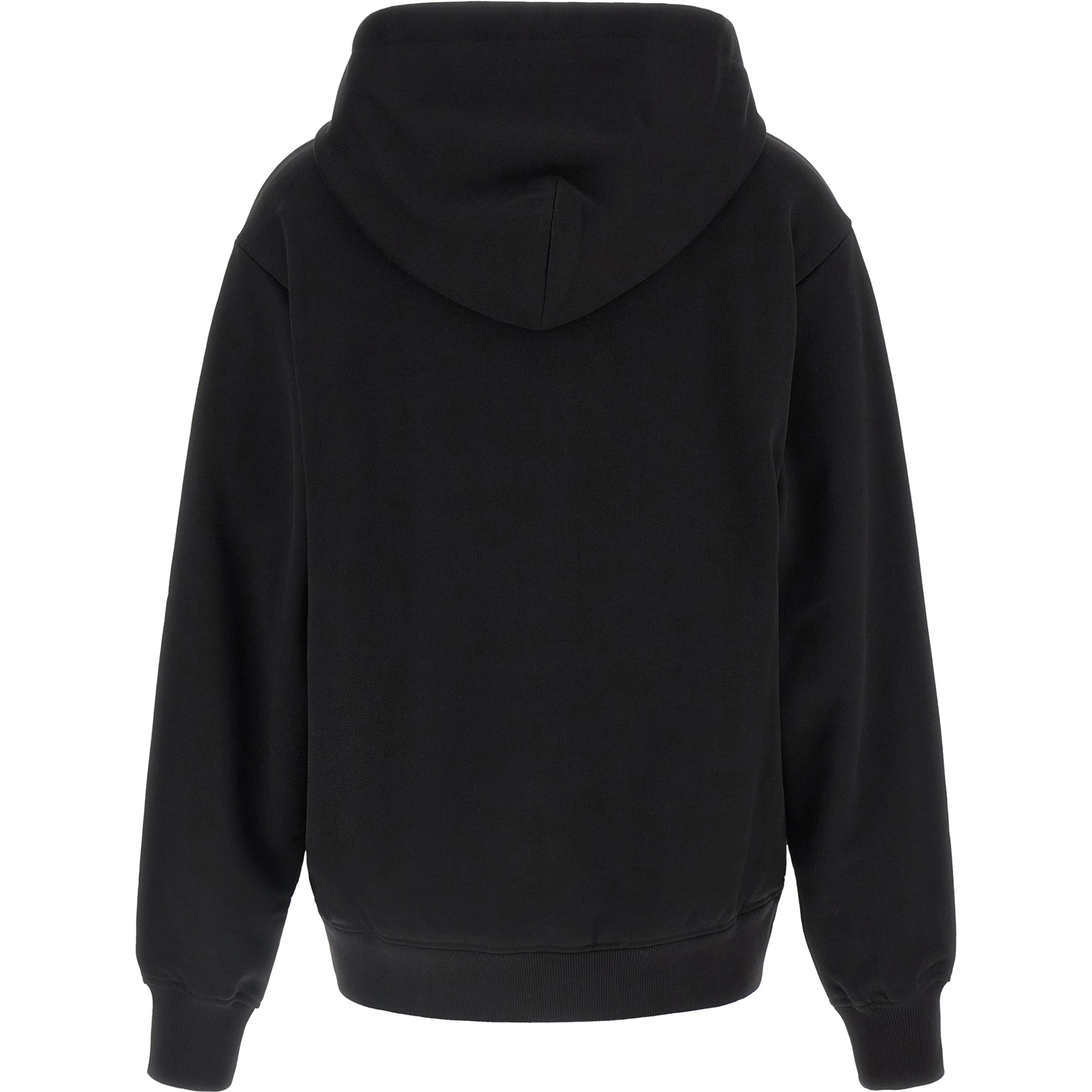 Black Cotton Hoodie