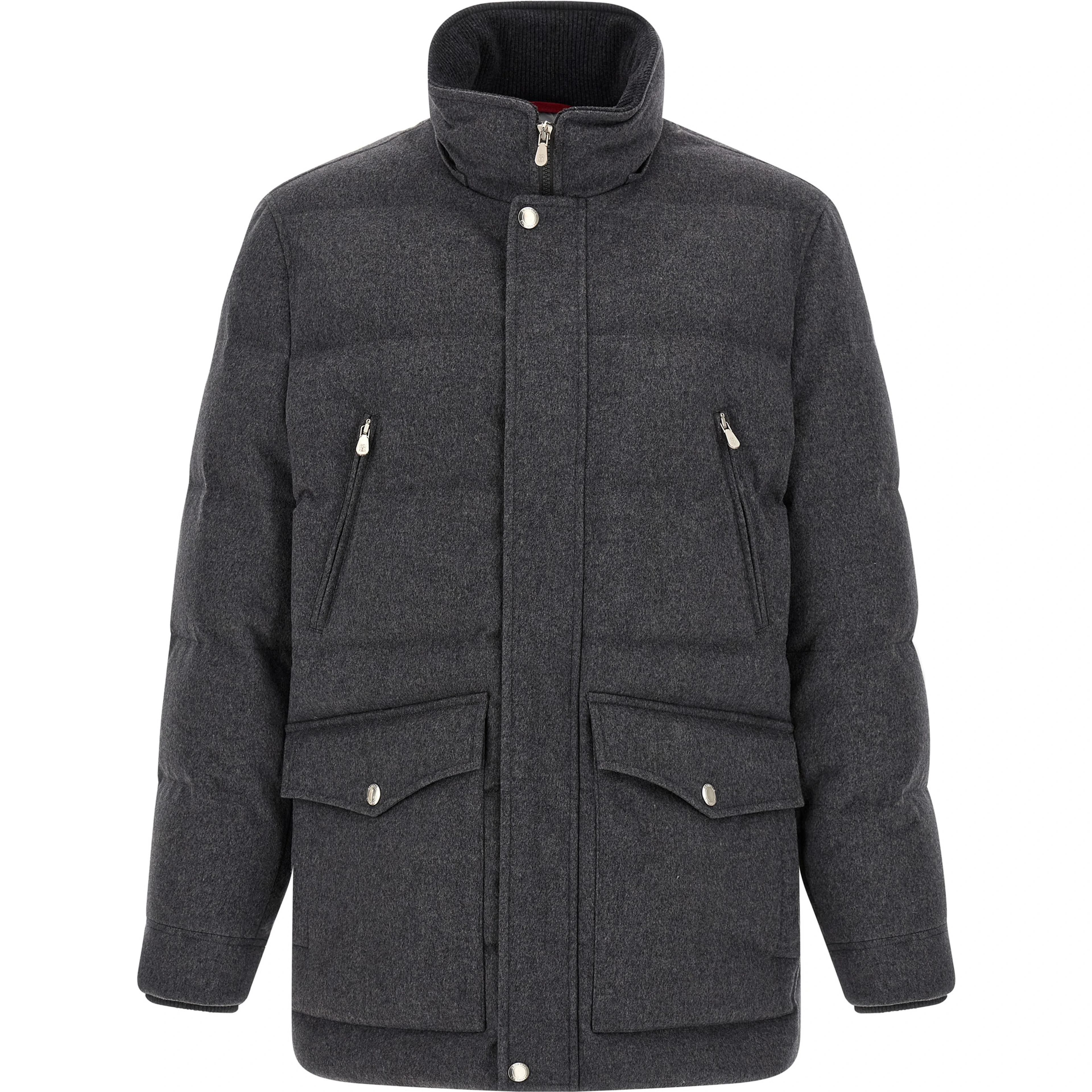 Gray Wool Parka