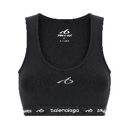 Black Polyamide Sport Bra