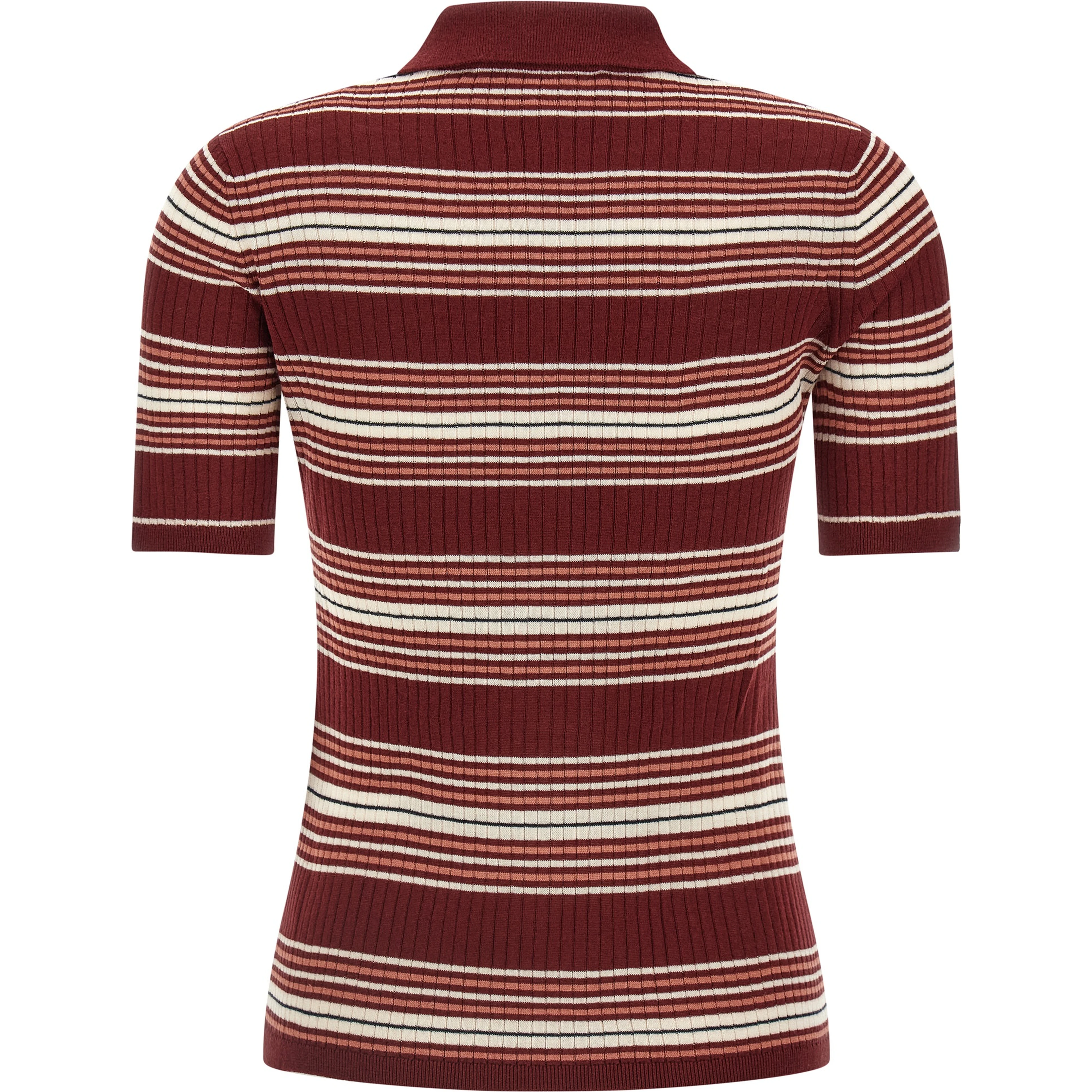 Bordeaux Silk Polo Shirt