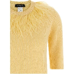 Bicolor Virgin Wool Cardigan