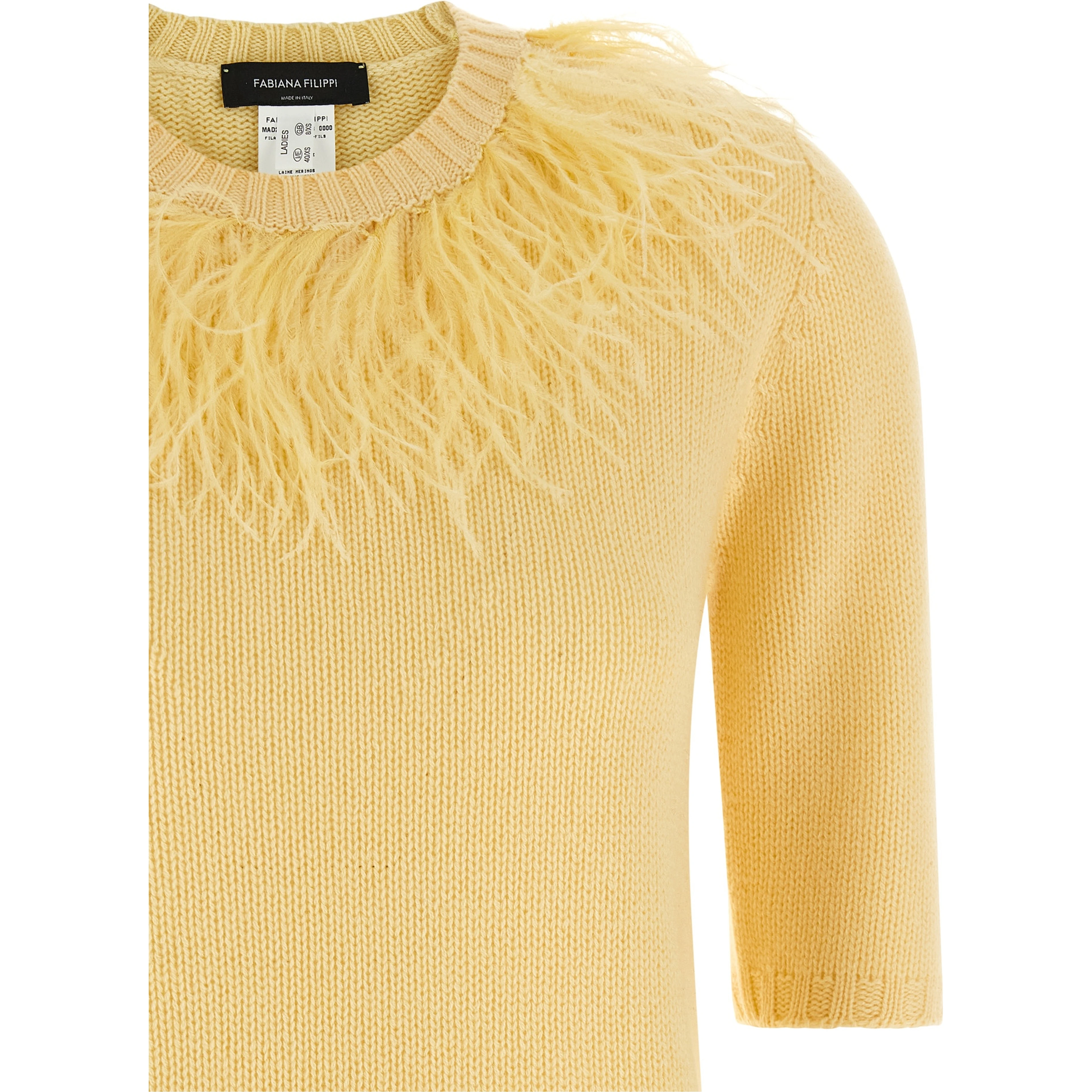 Bicolor Virgin Wool Cardigan