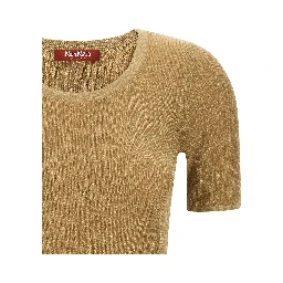 Gold Polyamide T-Shirt
