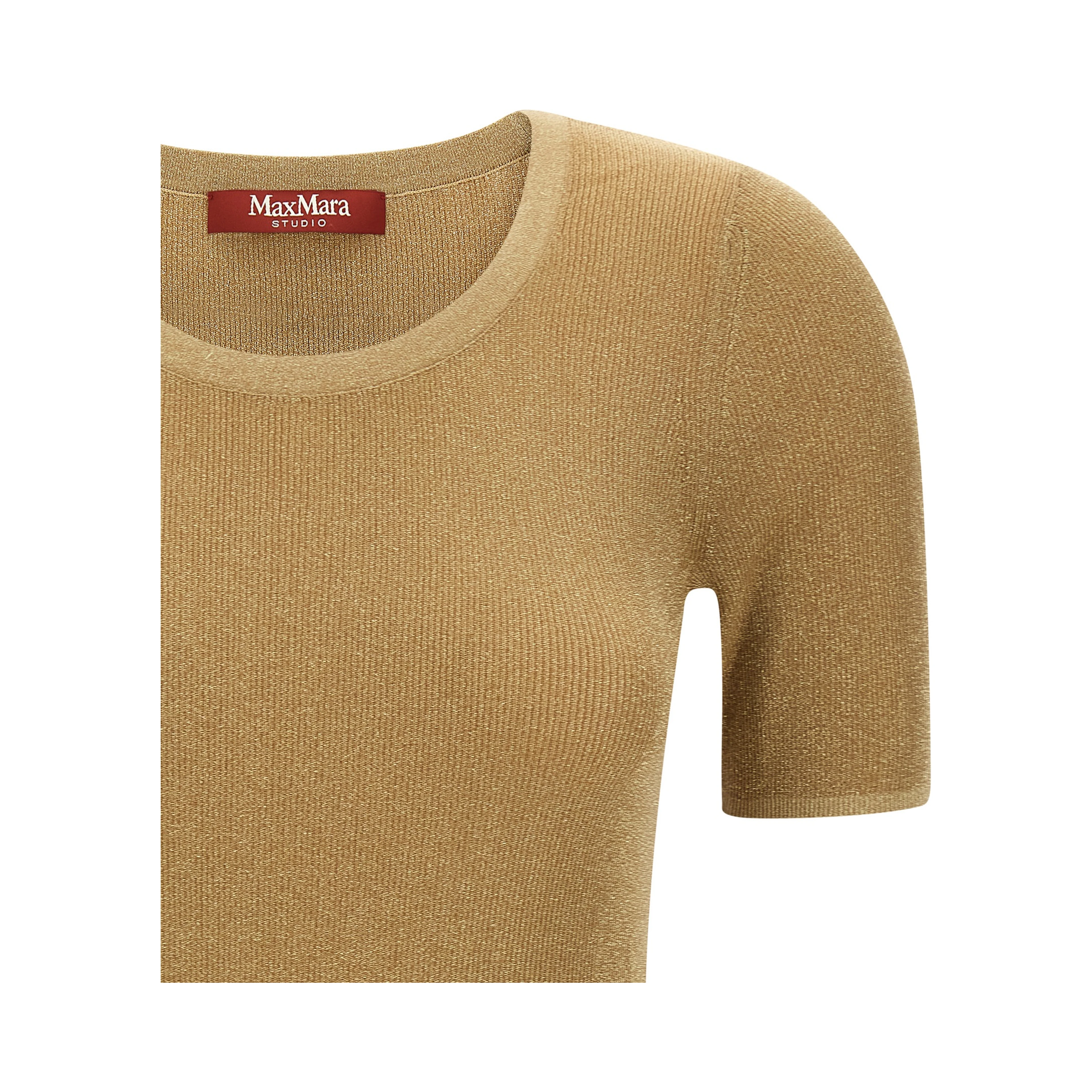 Gold Polyamide T-Shirt