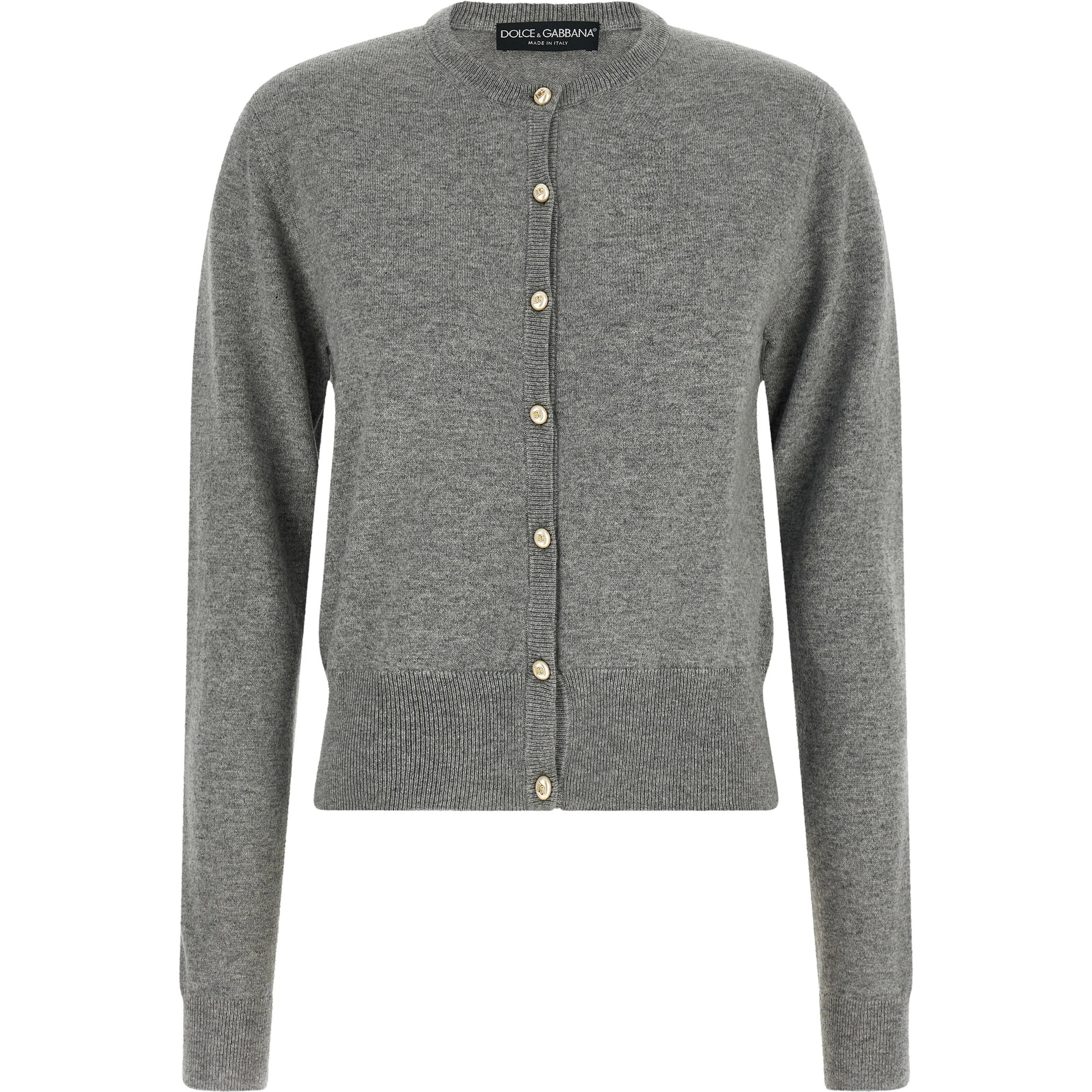 Gray Cashmere Cardigan